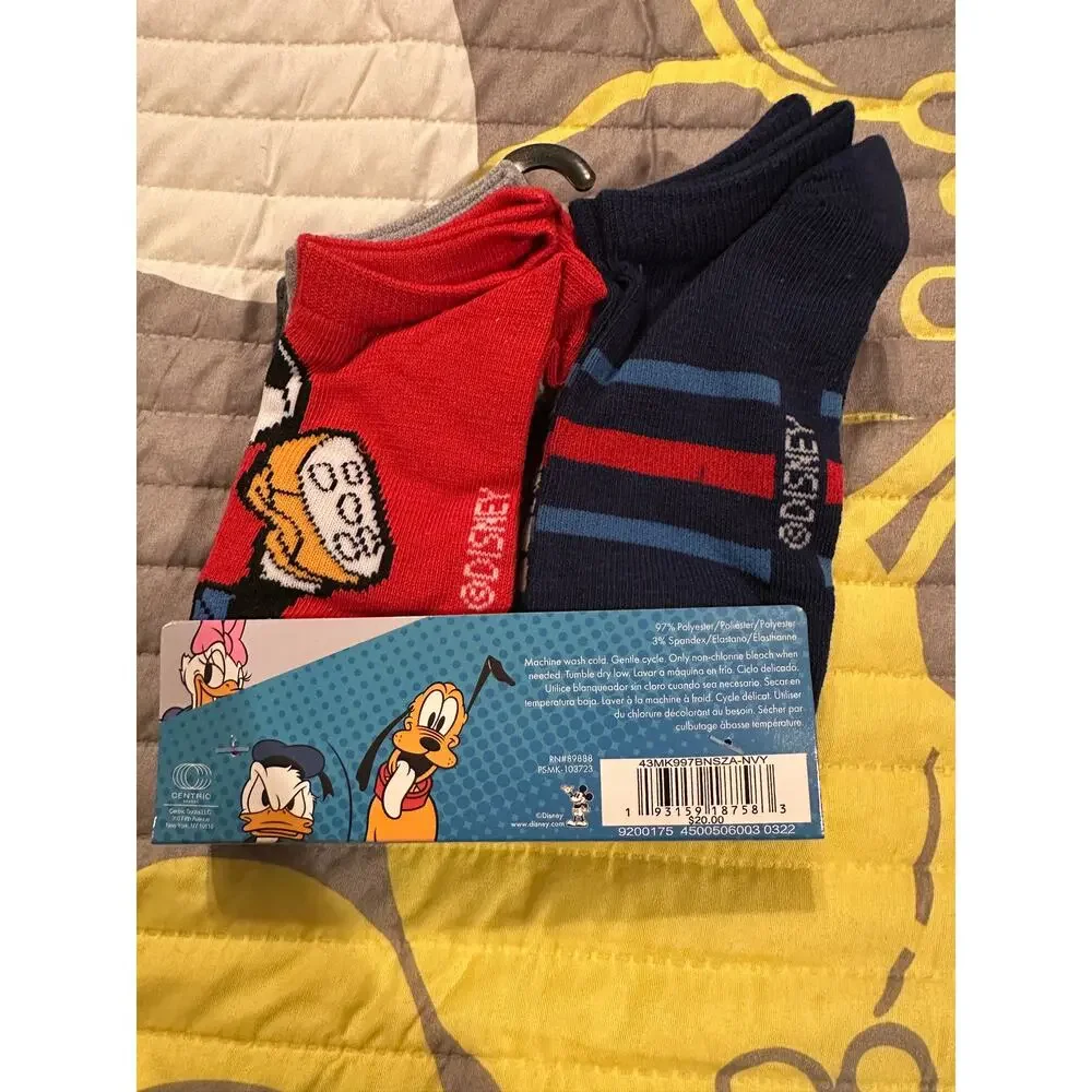 NWT Disney Mickey and Friends Sports 10 pk of No Show Socks sz 10-4